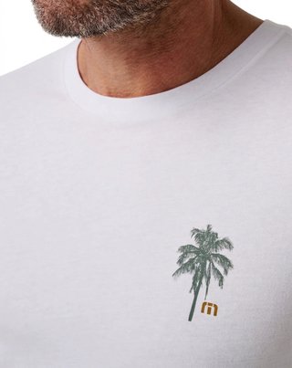 Travis Mathew Horizon Hideaway T-shirt da uomo, bianca