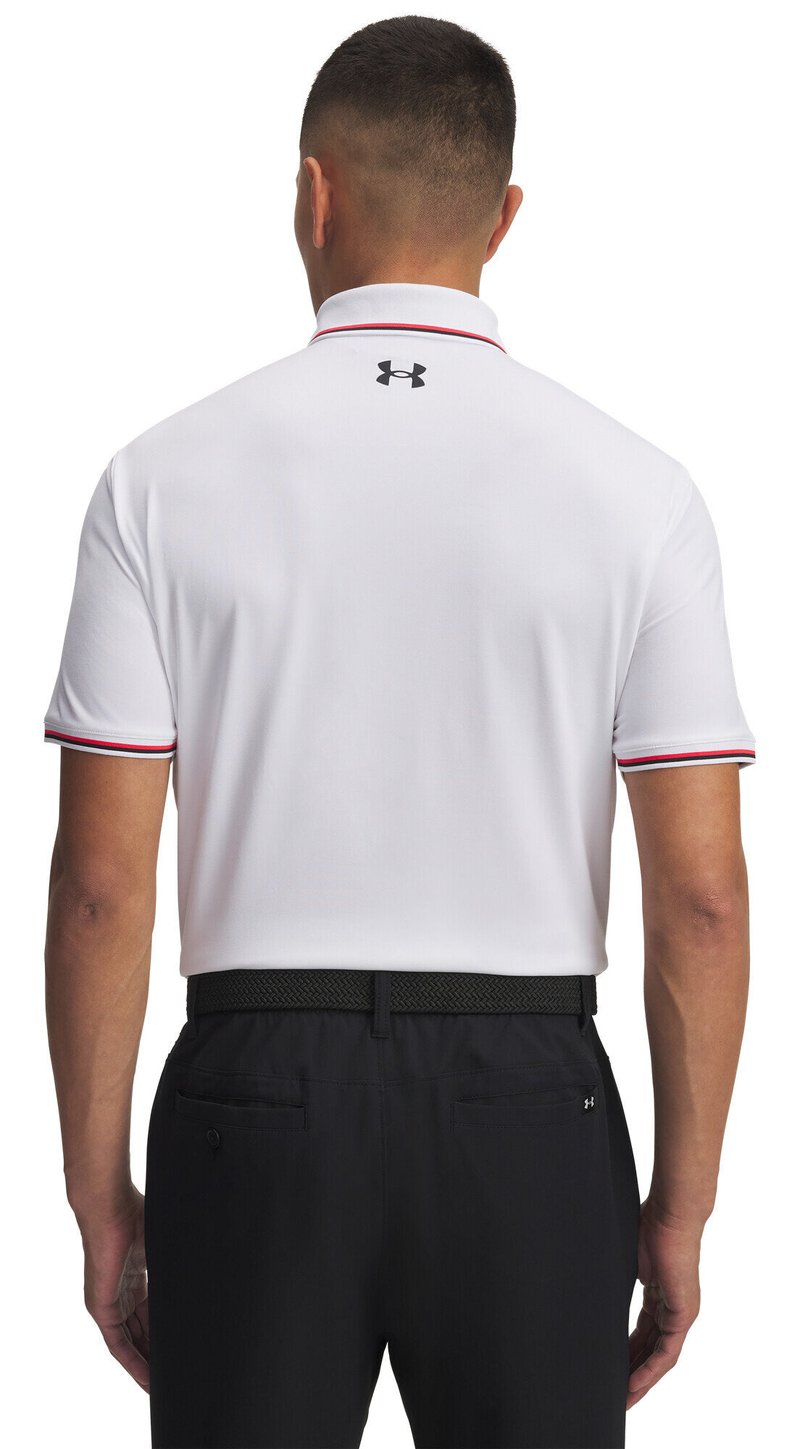 Under Armour Playoff 3.0 Rib polo da uomo, bianco