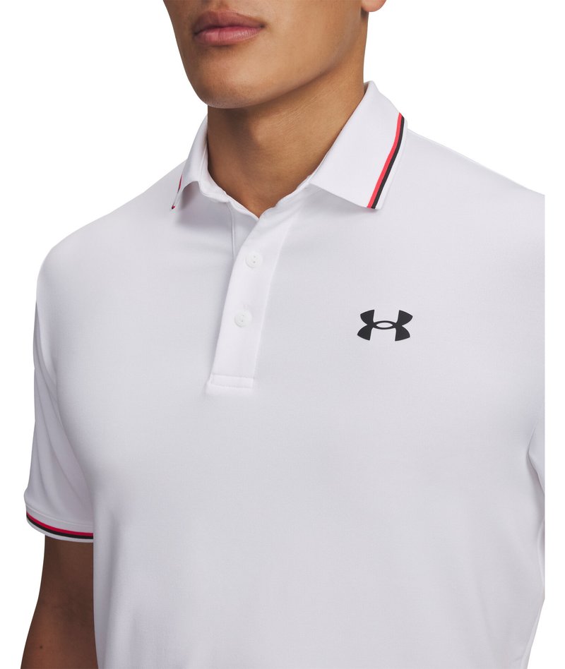 Under Armour Playoff 3.0 Rib polo da uomo, bianco
