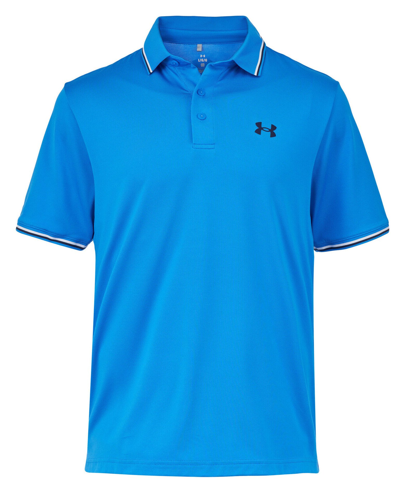 Under Armour Playoff 3.0 Rib polo da uomo, blue atlantis