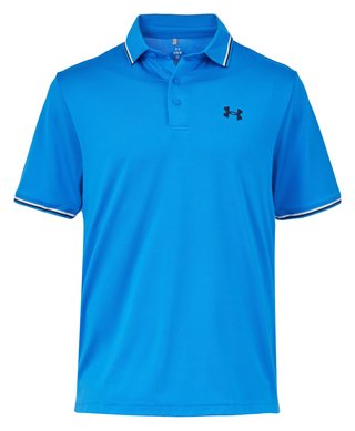 Under Armour Playoff 3.0 Rib polo da uomo, blue atlantis