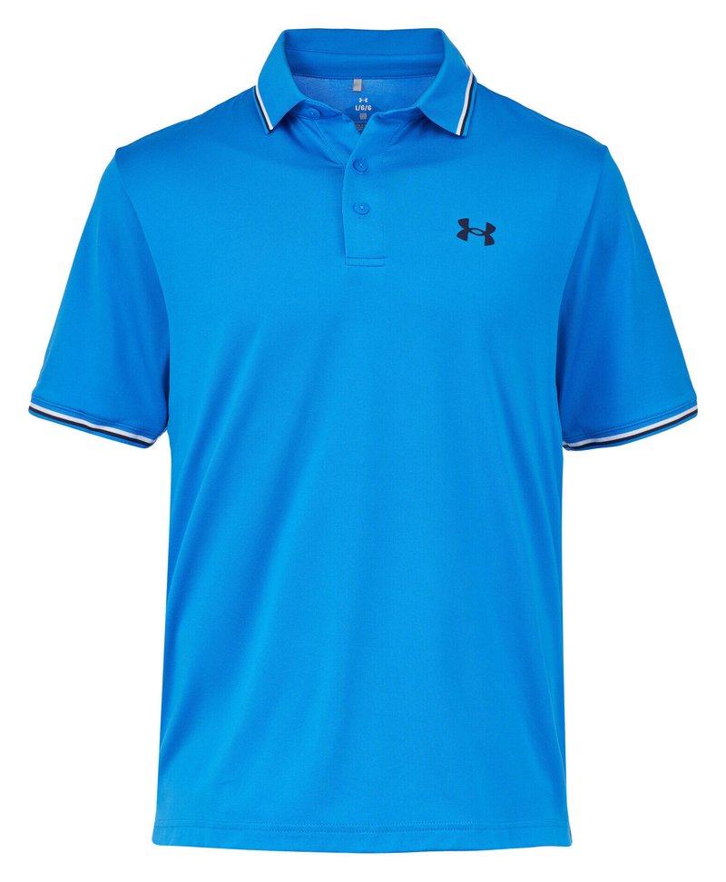 Under Armour Playoff 3.0 Rib polo da uomo, blue atlantis