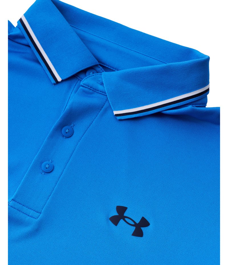 Under Armour Playoff 3.0 Rib polo da uomo, blue atlantis