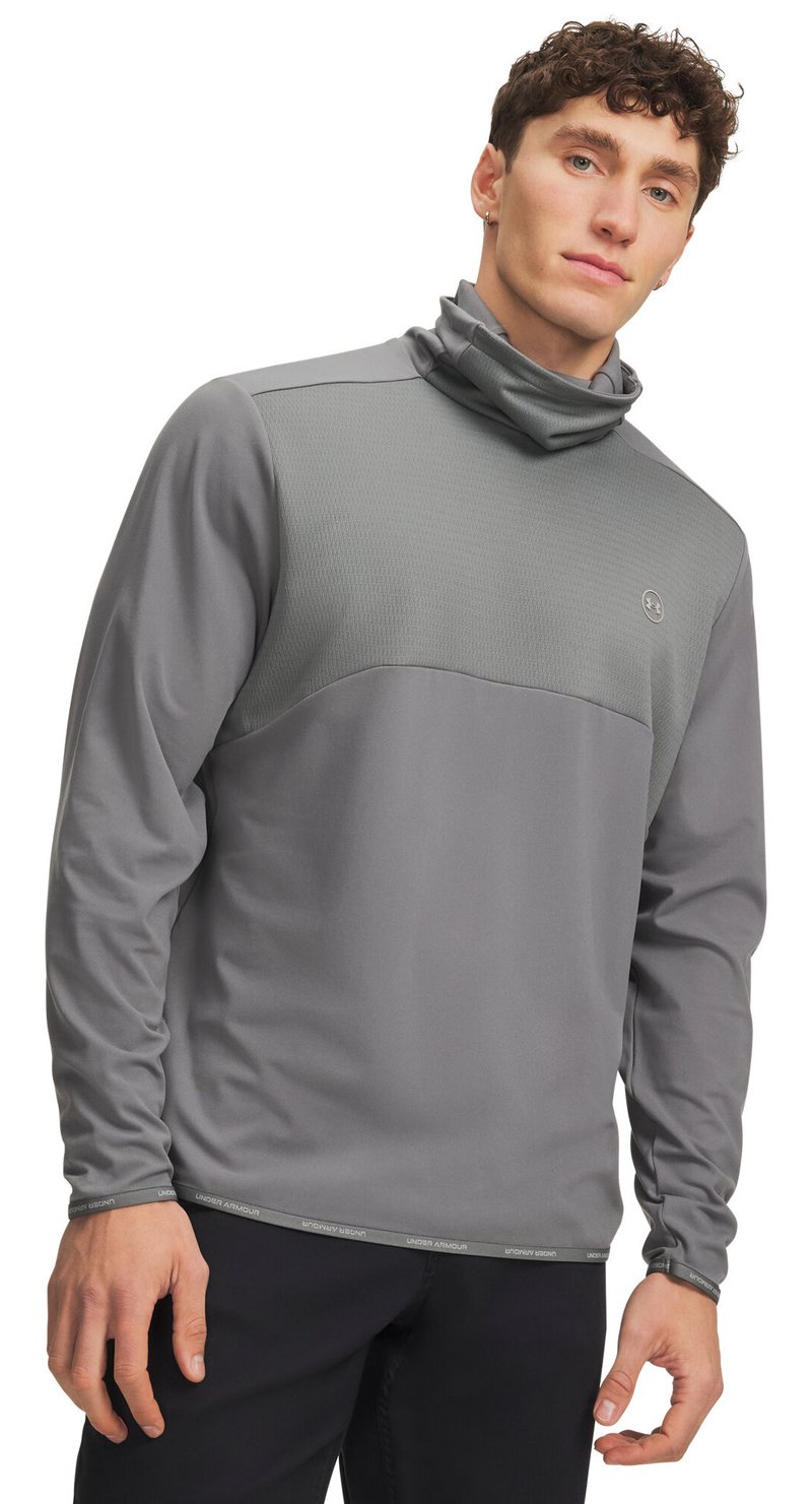 Under Armour Drive Funnel Pullover felpa da uomo, clay green/titanium