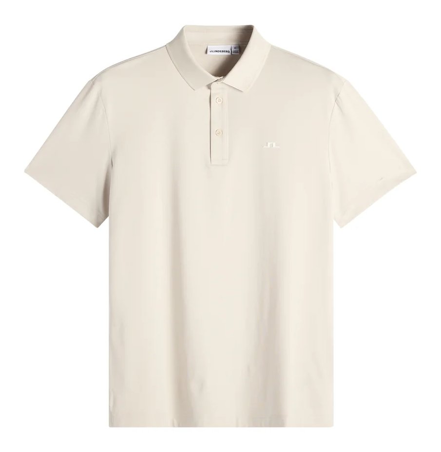 J.Lindeberg Bridge polo da uomo, moonbeam