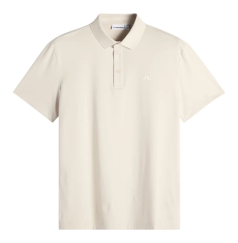 J.Lindeberg Bridge polo da uomo, moonbeam