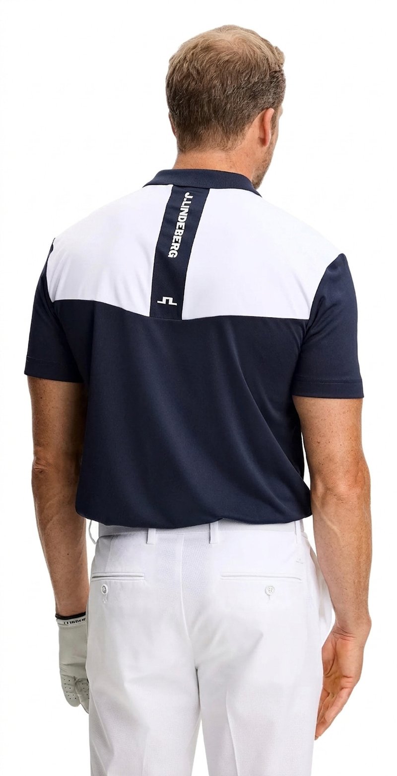 J.Lindeberg Calex polo da uomo, JLNavy