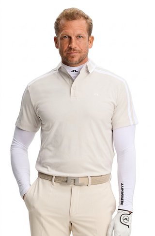 J.Lindeberg Bozak polo da uomo, moonbeam
