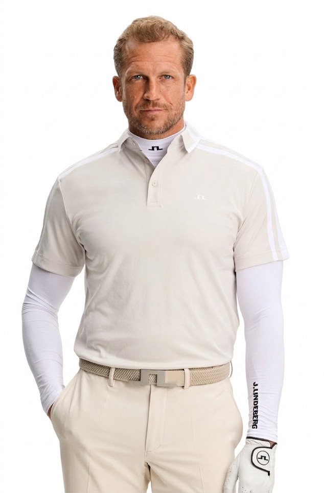 J.Lindeberg Bozak polo da uomo, moonbeam