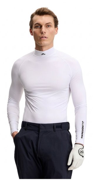 J.Lindeberg Ello Compression top da uomo, bianco