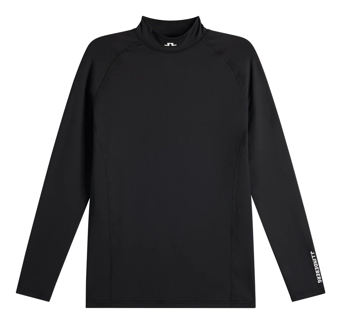 J.Lindeberg Ello Brushed top da uomo, nero