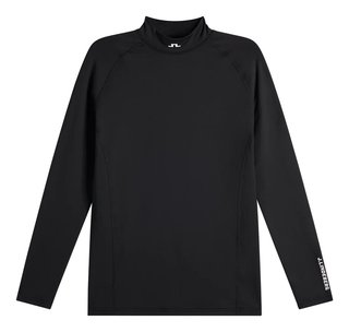 J.Lindeberg Ello Brushed top da uomo, nero