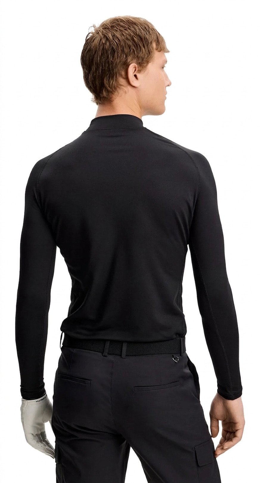 J.Lindeberg Ello Brushed top da uomo, nero