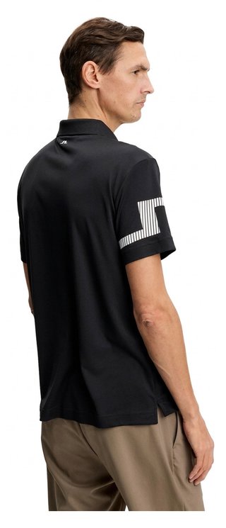 J.Lindeberg Heath polo da uomo, nero