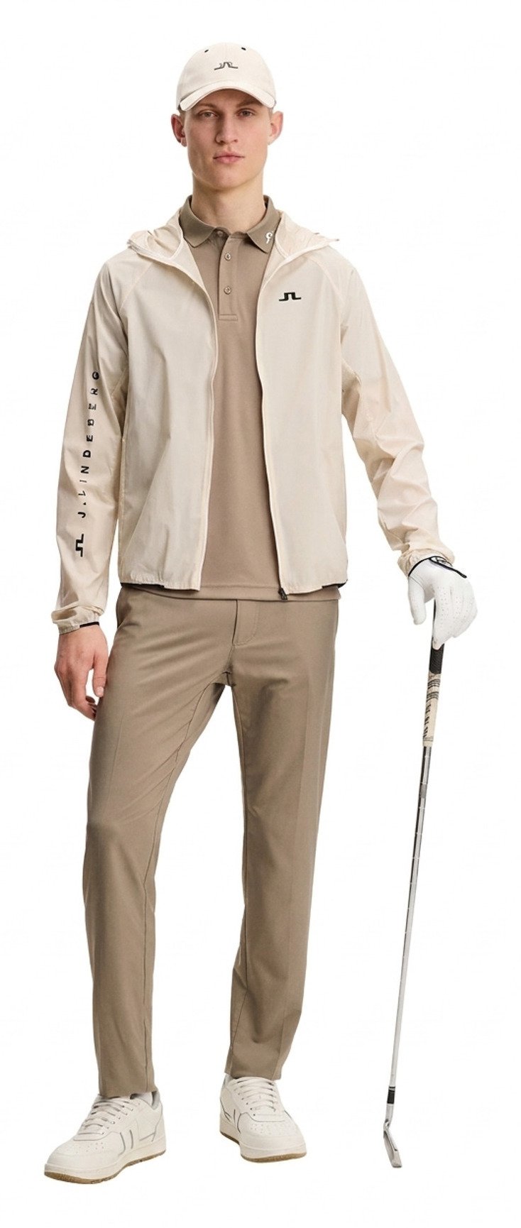 J.Lindeberg Heath polo da uomo, brindle