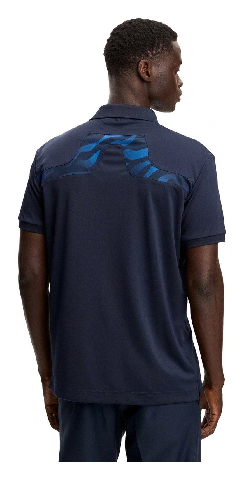 J.Lindeberg KV Print polo da uomo, JLNavy