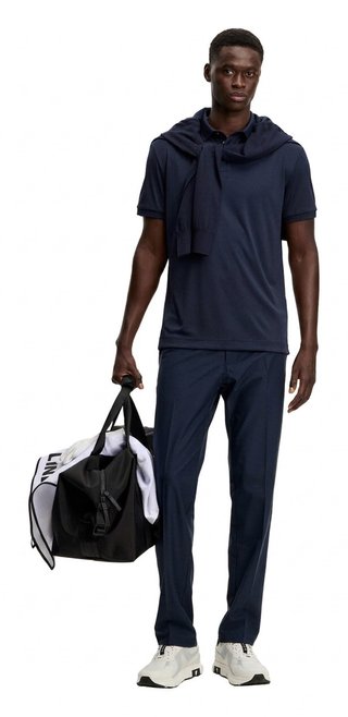 J.Lindeberg KV Print polo da uomo, JLNavy