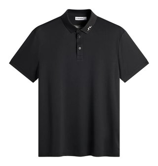 J.Lindeberg KV Print polo da uomo, nero