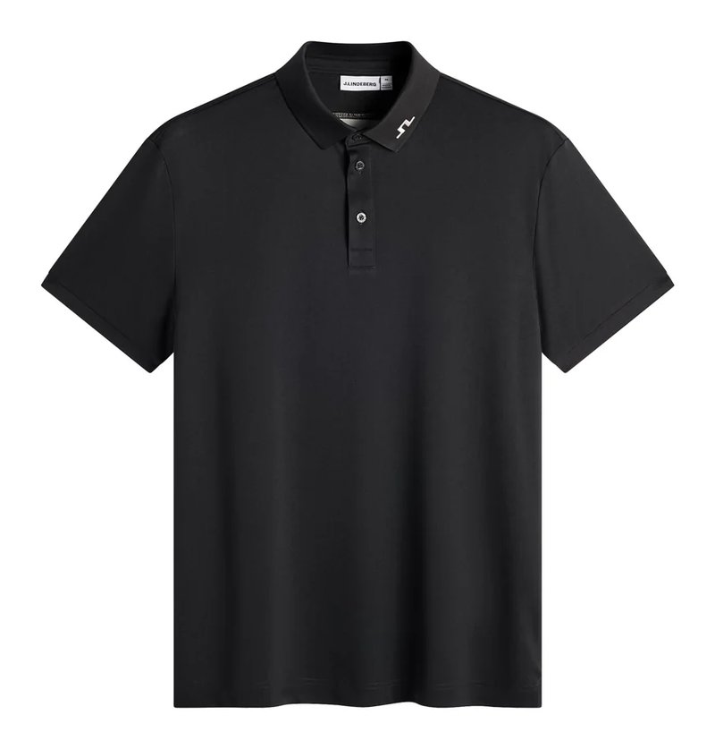 J.Lindeberg KV Print polo da uomo, nero