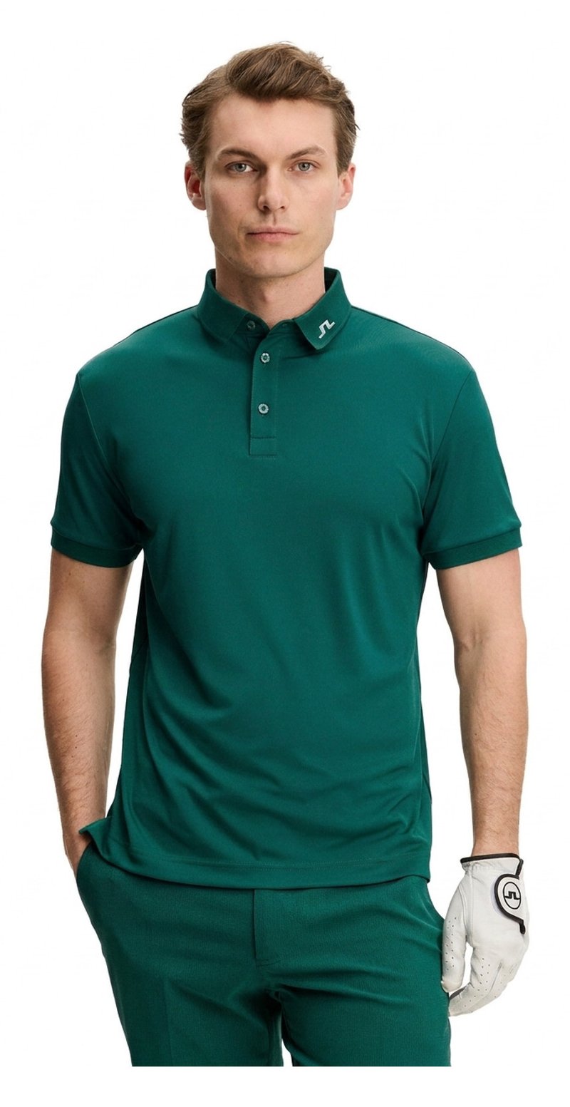 J.Lindeberg KV Print polo da uomo, forest biome