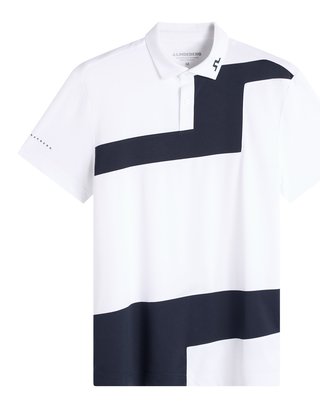 J.Lindeberg Sidd polo da uomo, bianco