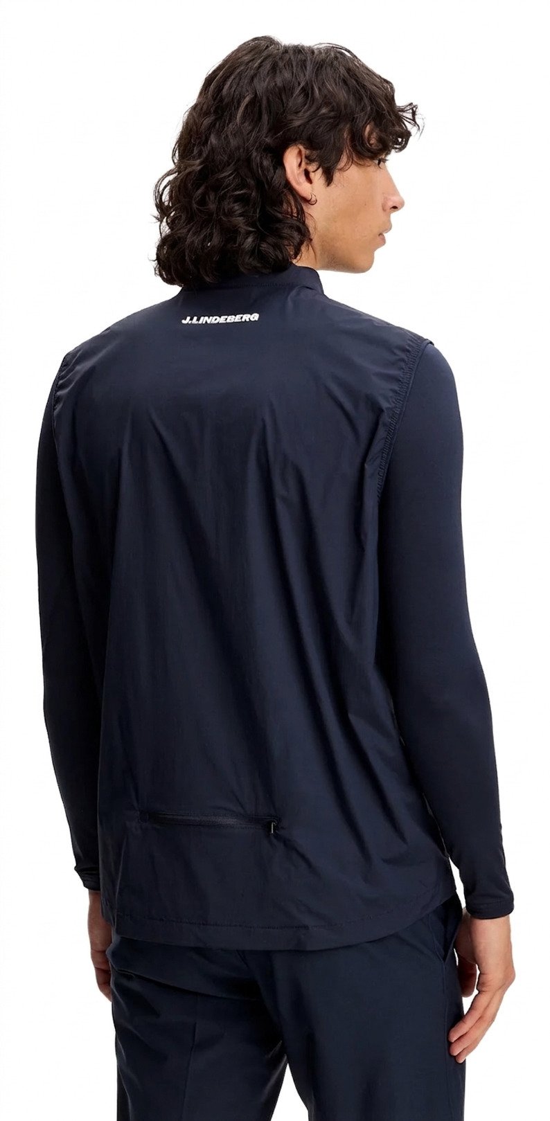 J.Lindeberg Tour Tech Packable gilet da uomo, JLNavy
