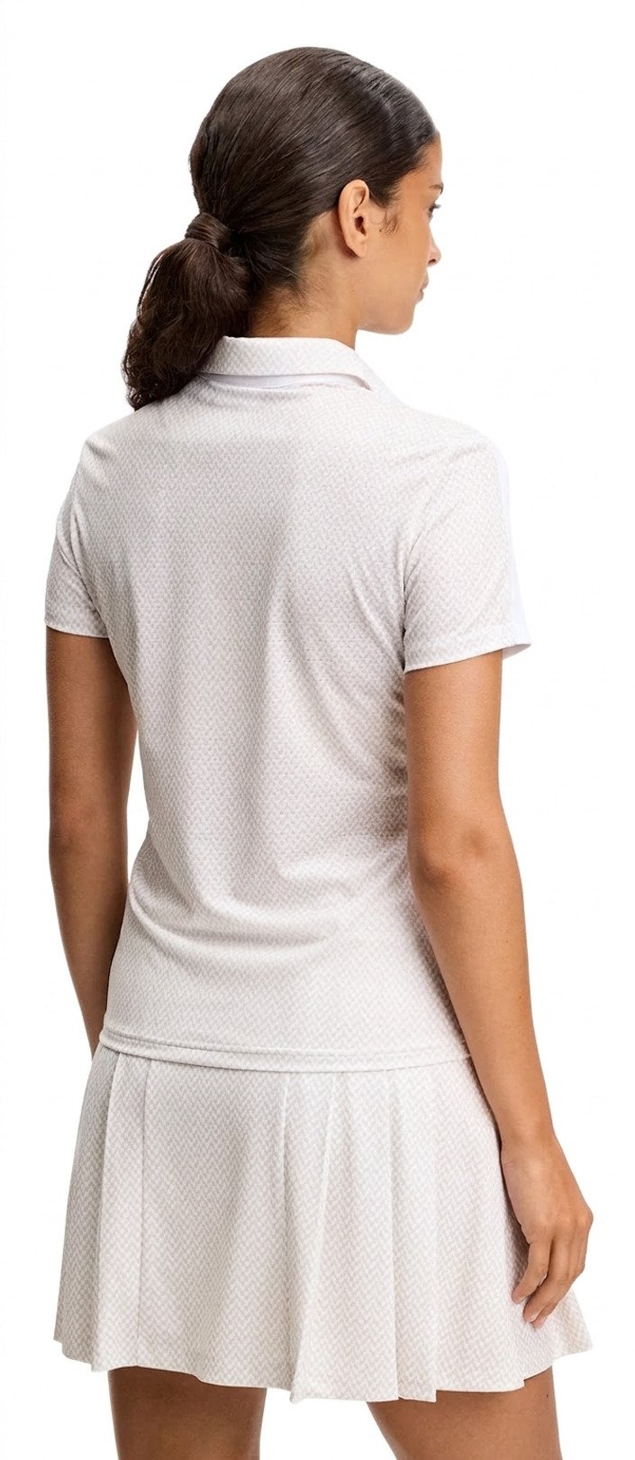 J.Lindeberg Cara Print polo da donna, bianco