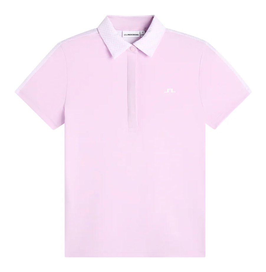 J.Lindeberg Cara Print polo da donna, orchid bouquet