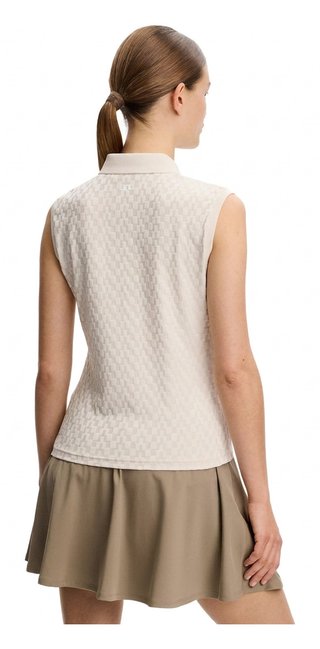 J.Lindeberg Dani sleeveless polo da donna, moonbeam