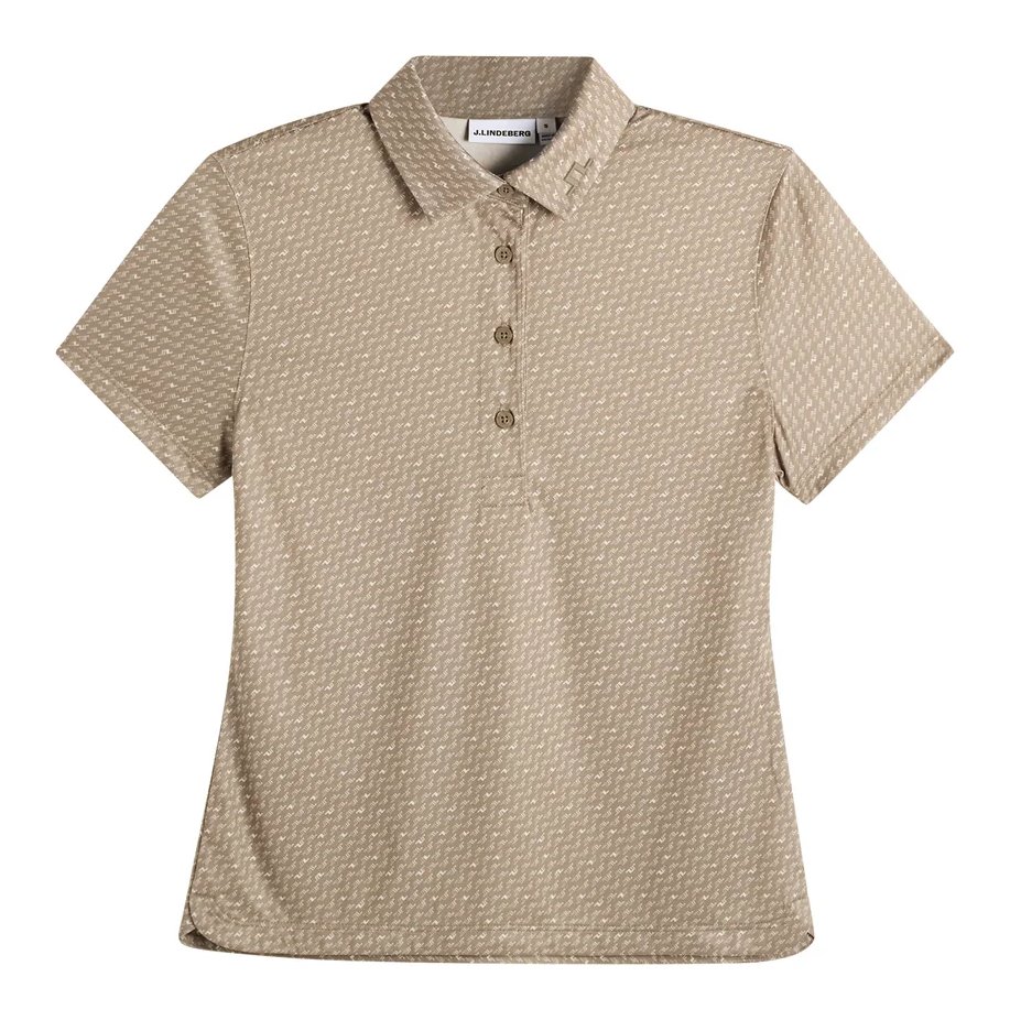J.Lindeberg Caitlyn polo da donna, bias bridge micro brindle moon