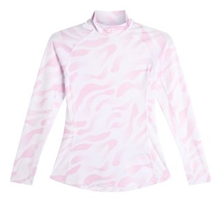 J.Lindeberg Ella Print Compression top da donna, bunker fade white orchid