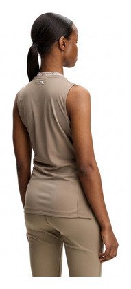 J.Lindeberg Leya Sleeveless polo da donna, beige