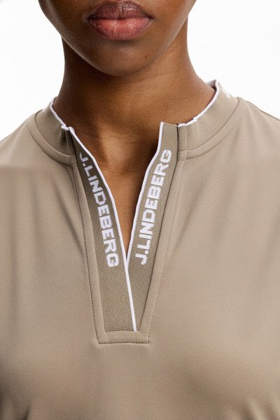 J.Lindeberg Leya Sleeveless polo da donna, beige