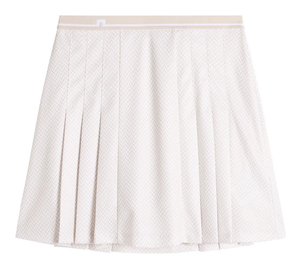 J.Lindeberg Harlow Print skort da donna, bridge stack white moon