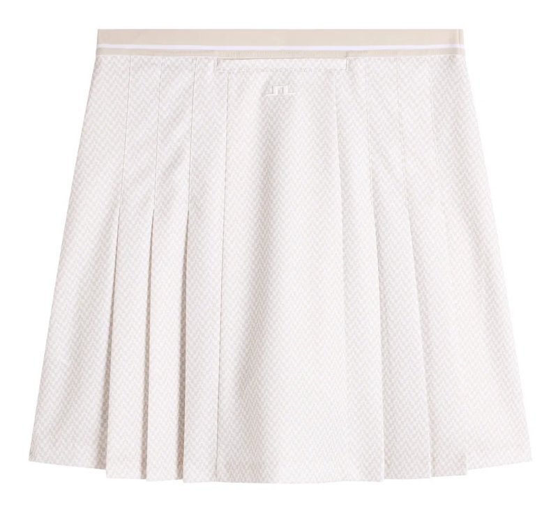 J.Lindeberg Harlow Print skort da donna, bridge stack white moon
