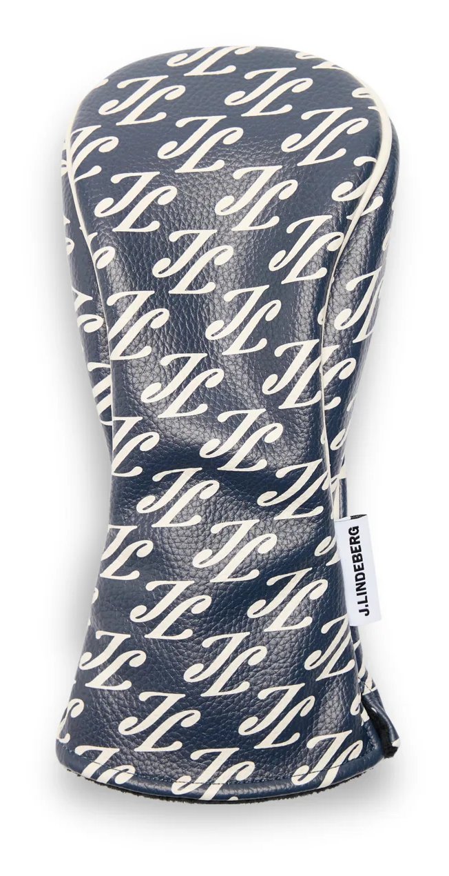 J.Lindeberg Fairway Headcover Print Cardi Ligature Navy
