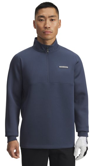 Under Armour Drive Pro Hybrid felpa 1/2 zip da uomo, downpour gray