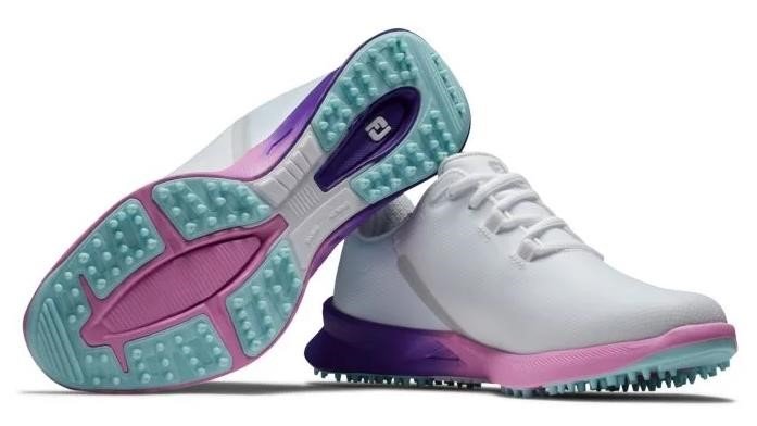 FootJoy Fuel Sport scarpe da golf da donna 2023, bianco/viola, UK7.5-EU41 (US9.5)