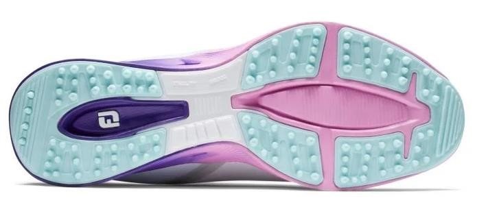 FootJoy Fuel Sport scarpe da golf da donna 2023, bianco/viola, UK7.5-EU41 (US9.5)