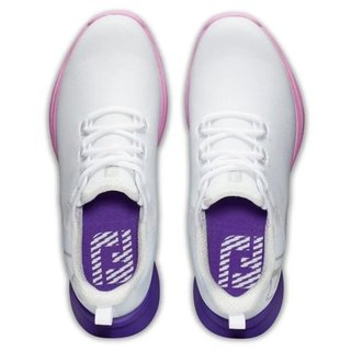 FootJoy Fuel Sport scarpe da golf da donna 2023, bianco/viola, UK7.5-EU41 (US9.5)