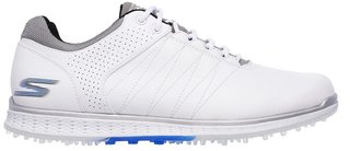 Skechers Go Golf Elite 2 scarpe da golf da uomo, bianco/grigio/blu