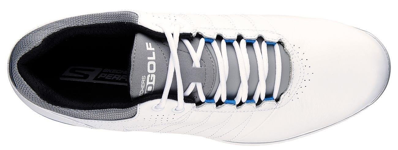 Skechers Go Golf Elite 2 scarpe da golf da uomo, bianco/grigio/blu