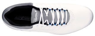 Skechers Go Golf Elite 2 scarpe da golf da uomo, bianco/grigio/blu