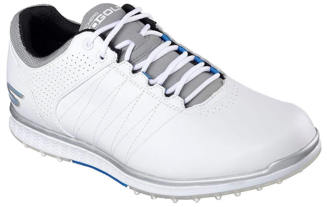Skechers Go Golf Elite 2 scarpe da golf da uomo, bianco/grigio/blu