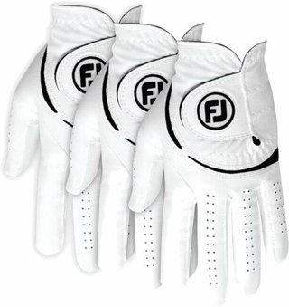 FootJoy WeatherSof 24 guanto da golf da donna (3 PACK), bianco/nero, ML