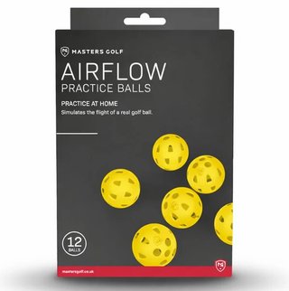 Masters Golf Airflow XP palline da golf da allenamento (confezione da 12), gialle