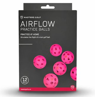 Masters Golf Airflow XP palline da golf da allenamento (12 pack), rosa