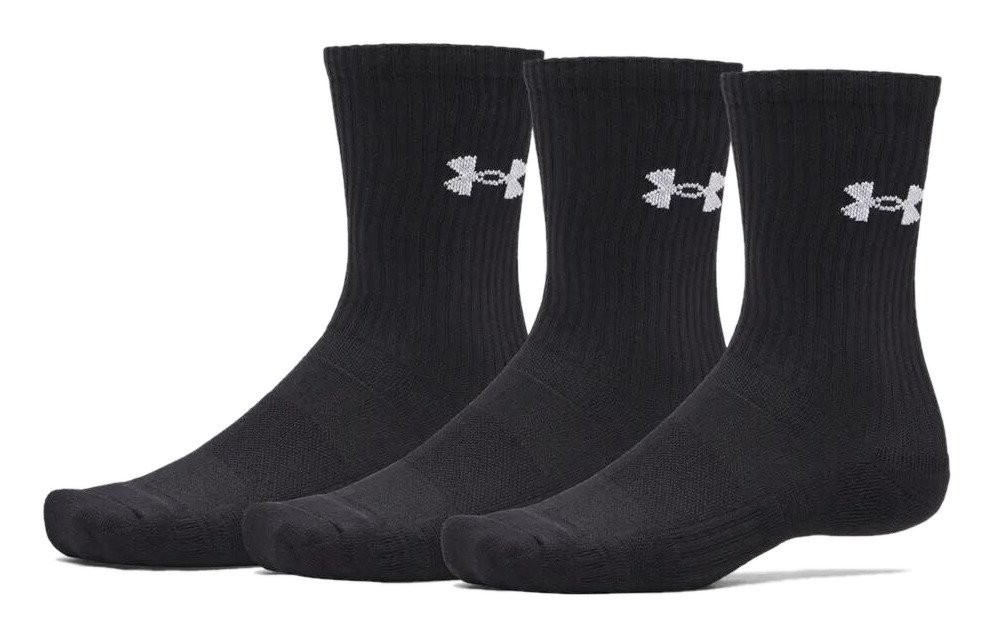 Under Armour UA Performance Cotton calzini unisex (confezione da 3), ultimate black