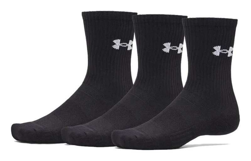 Under Armour UA Performance Cotton calzini unisex (confezione da 3), ultimate black
