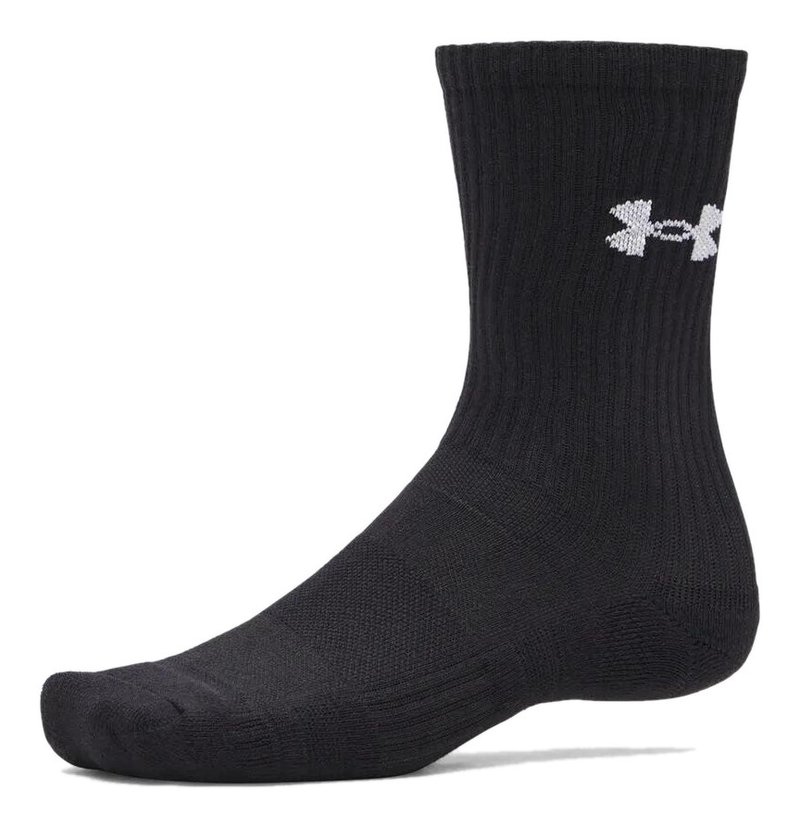 Under Armour UA Performance Cotton calzini unisex (confezione da 3), ultimate black